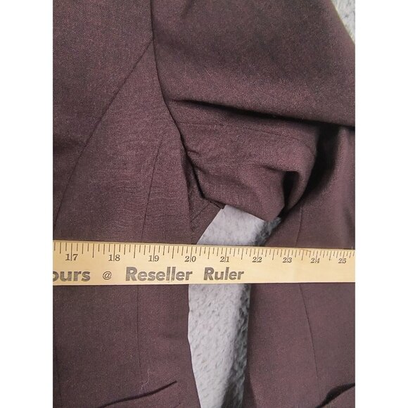 Lafayette 148 Blazer Women 14 Brown 3 Button Front Work Office Professional - Picture 7 of 11
